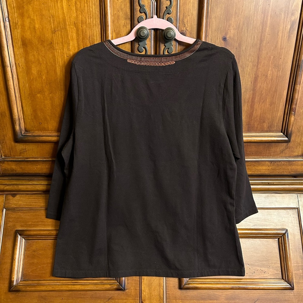 NWT Gemstone accented Coldwater Creek top Size 1X - Picture 5 of 7